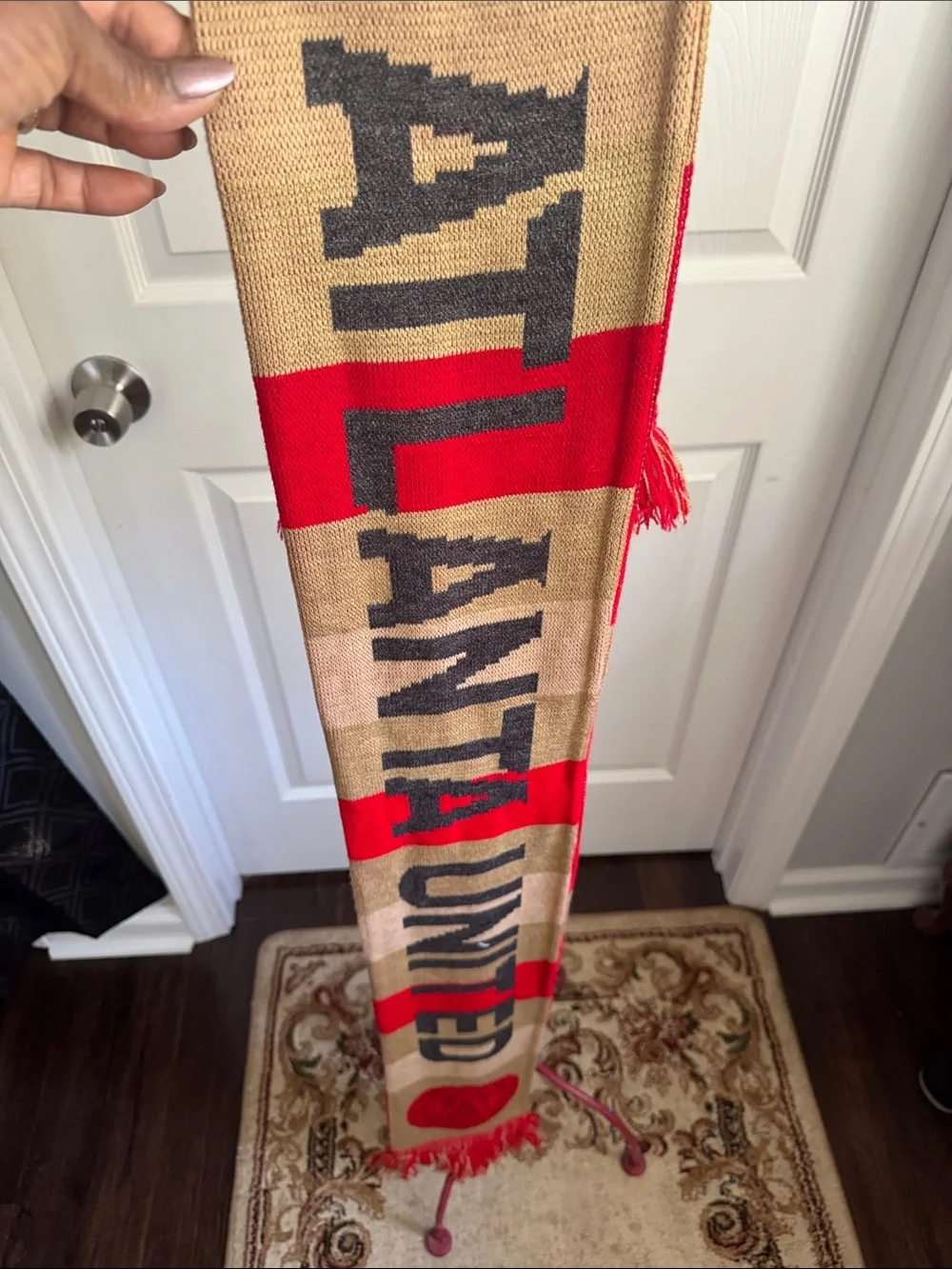 Atlanta United Red and Gold Team Scarf